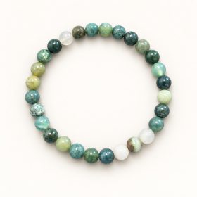 Moha achát stílusú divat karkötő – 6 mm