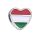 Pandora Stílusú Magyar Zászlós Szív Charm 