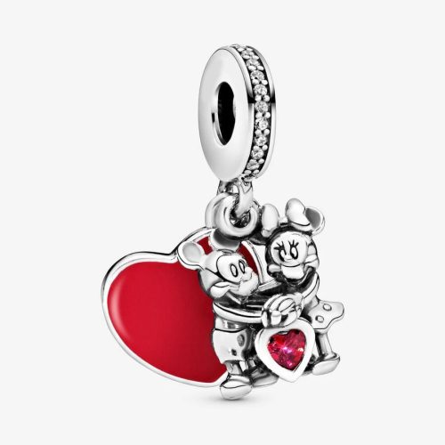 Pandora Stílusú Mickey & Minnie Charm