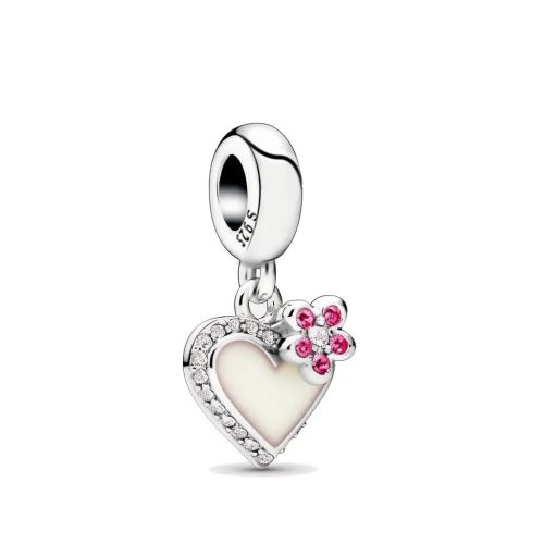 Pandora Stílusú Szivecskés Charm