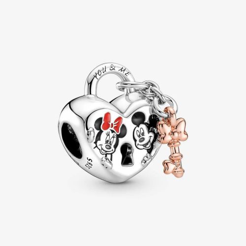 Pandora Stílusú Mickey & Minnie Charm