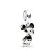 Pandora Stílusú Fekete Mickey Charm