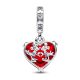Pandora Stílusú Mickey + Minnie Charm
