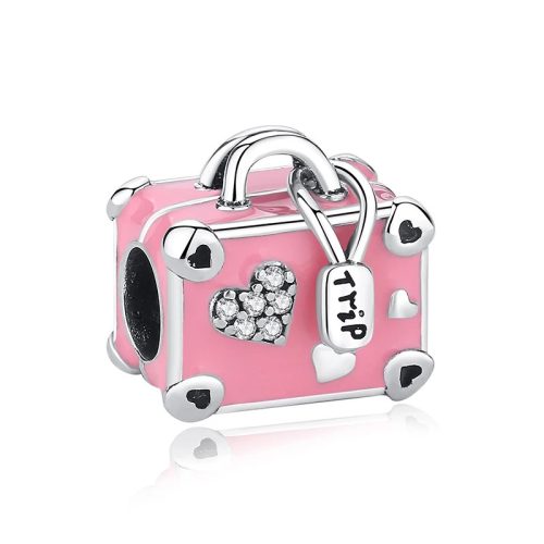 Pandora Stílusú Bőrönd Charm