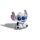 Pandora Stílusú Fehér Csillogó Stitch Charm