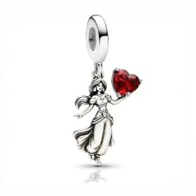 Pandora Stílusú Jázmin Hercegnő Lógós Charm 