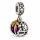 Pandora stílusú Mickey és Minnie Happily Ever After lógós charm – elölnézet