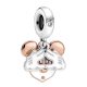 Pandora Stílusú Lógós Mickey Egér Szíves Kezek Charm