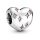 Pandora Stílusú Csillagos Szív Charm Rózsaszín Kövekkel
