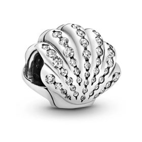 Pandora Stílusú Csillogó Kagyló Charm