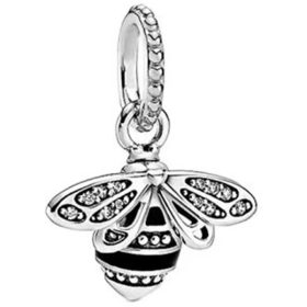 Pandora Stílusú Csillogó Méhecske Charm