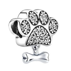 Pandora Stílusú Ragyogó Mancs Charm 