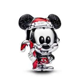 Pandora Stílusú Ünnepi Mickey Egér Charm Cukorbottal