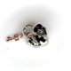 Pandora stílusú Mickey és Minnie szív lakat lógós charm – szépséghibás, elölnézet