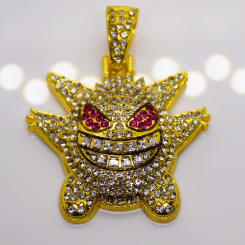 Arany Színű Köves Genger Pokémon Medál