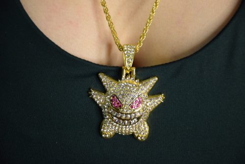 Arany Színű Köves Genger Pokémon Medál