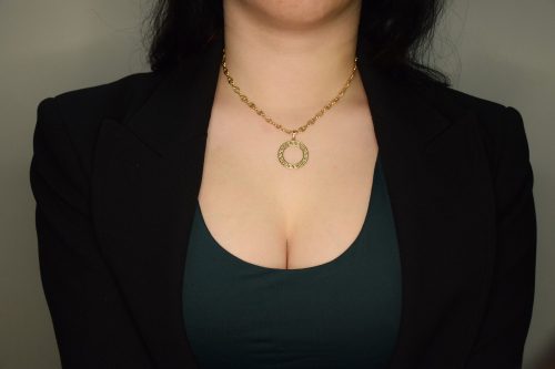 Goldfilled Antiallergén Uniszex Arany Színű Nyaklánc 43CM / 4MM + Medál