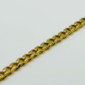   Nemesacél Arany Színű Kubai Láncos Férfi Nyaklánc 45CM / 5MM