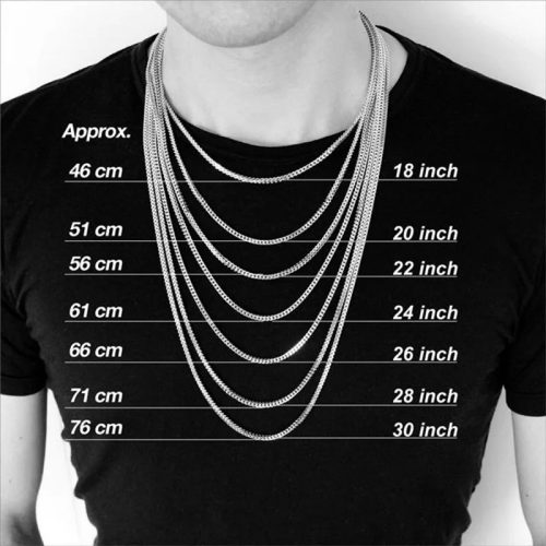 Nemesacél Arany Színű Kubai Láncos Férfi Nyaklánc 50CM / 5MM