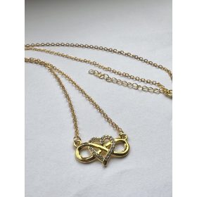 Nemesacél Arany Színű Szives Nyaklánc