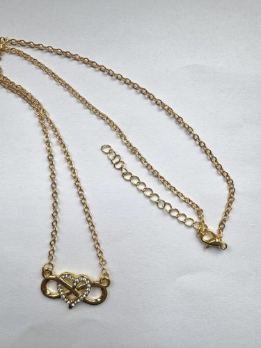 Nemesacél Arany Színű Szives Nyaklánc