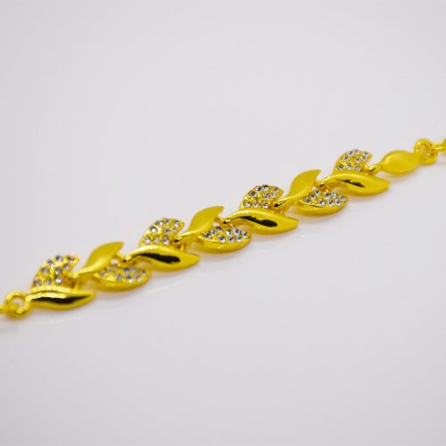 Női Arany Színű Cirkónia Köves Karkötő 16+5CM / 8MM