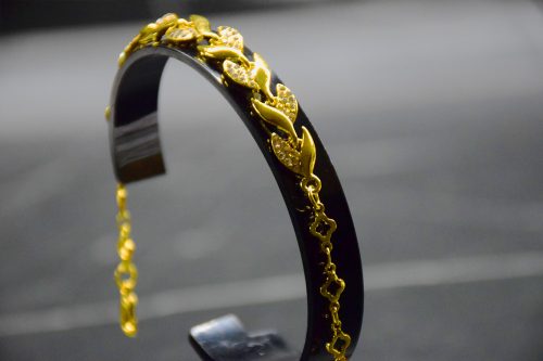 Női Arany Színű Cirkónia Köves Karkötő 16+5CM / 8MM