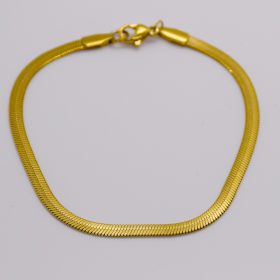 Női Arany Színű Kígyó Láncos Karkötő 18CM / 3MM