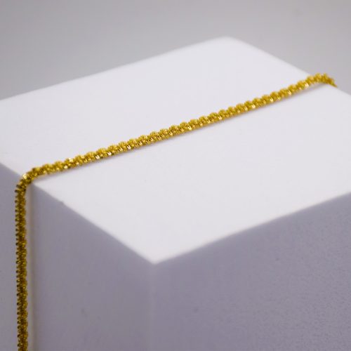 Női Arany Színű Csillogós Hatású Karkötő 18CM / 2MM