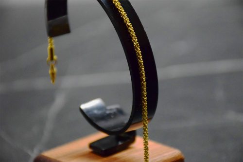 Női Arany Színű Csillogós Hatású Karkötő 18CM / 2MM