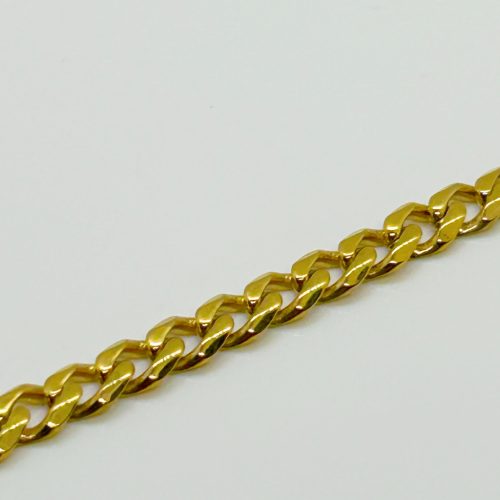 Nemesacél Miami Férfi Arany Színű Karkötő 18CM / 7MM