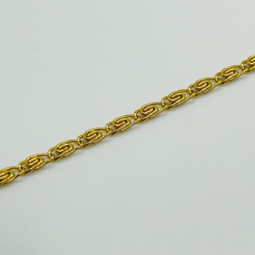 Nemesacél Női Arany Színű Elegáns Karkötő 17+5CM