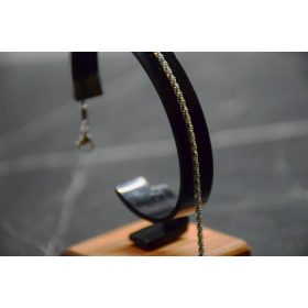 Női Ezüst Színű Csillogós Hatású Karkötő 18CM / 2MM