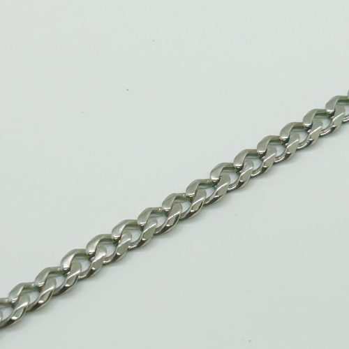 Nemesacél Ezüst Színű Miami Férfi Karkötő 18CM / 5MM