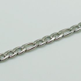   Nemesacél Uniszex Ezüst Színű Figaró Láncos Nyaklánc 60CM / 4MM