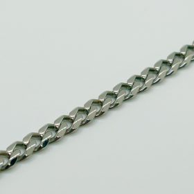   Nemesacél Ezüst színű Kubai Láncos Férfi Nyaklánc 50CM / 5MM