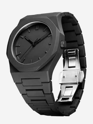 Férfi fekete kvarc karóra